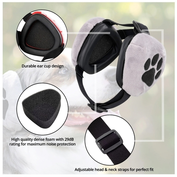 Dog Ear Muffs Noise Protection Cancelling Headphone Aniexty Loud Noise Large NEW - Picture 3 of 10